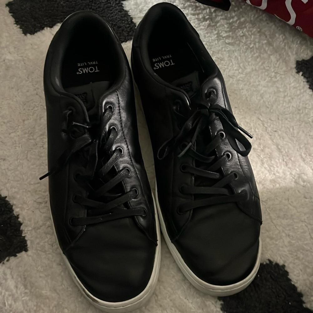 Tom’s vegan leather shoes